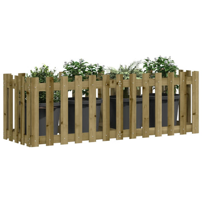 Arriate Elevado Jardín Valla Madera Impregnada Pino 150x50x50cm_2