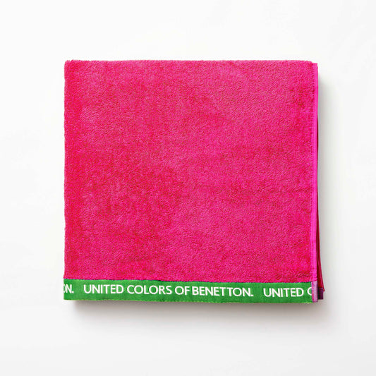 Toalla 90x160 Algodón Orgánico 450gsm Fucsia Benetton_0
