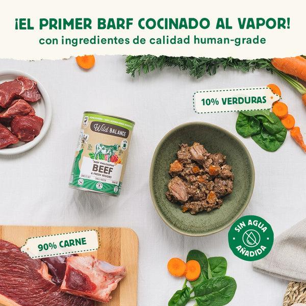 Pacote de carne Barf para cães 6x400 g Wild Balance