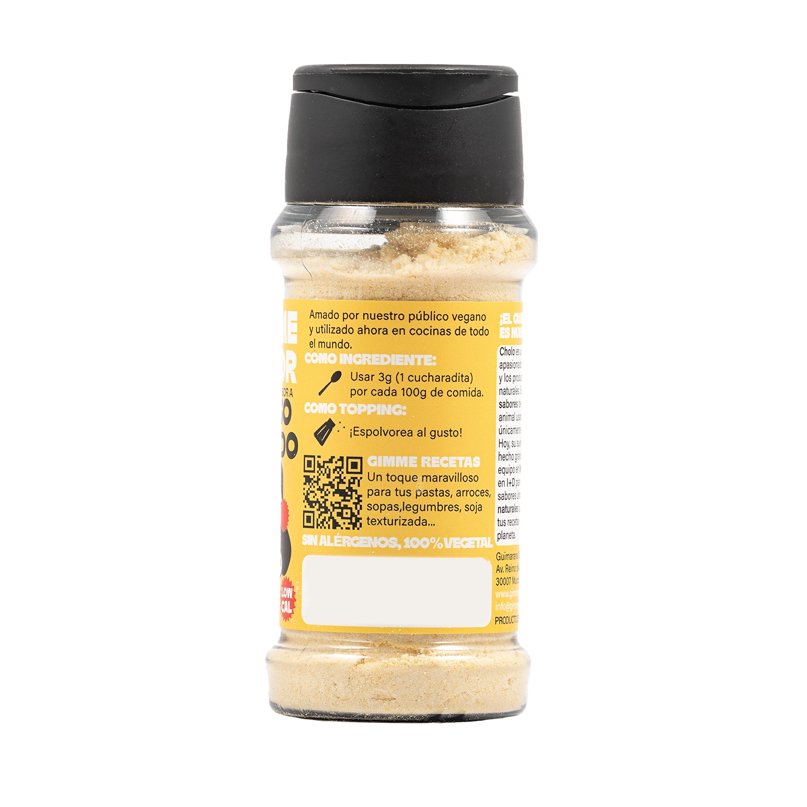 Sazonador vegetal sabor queso curado