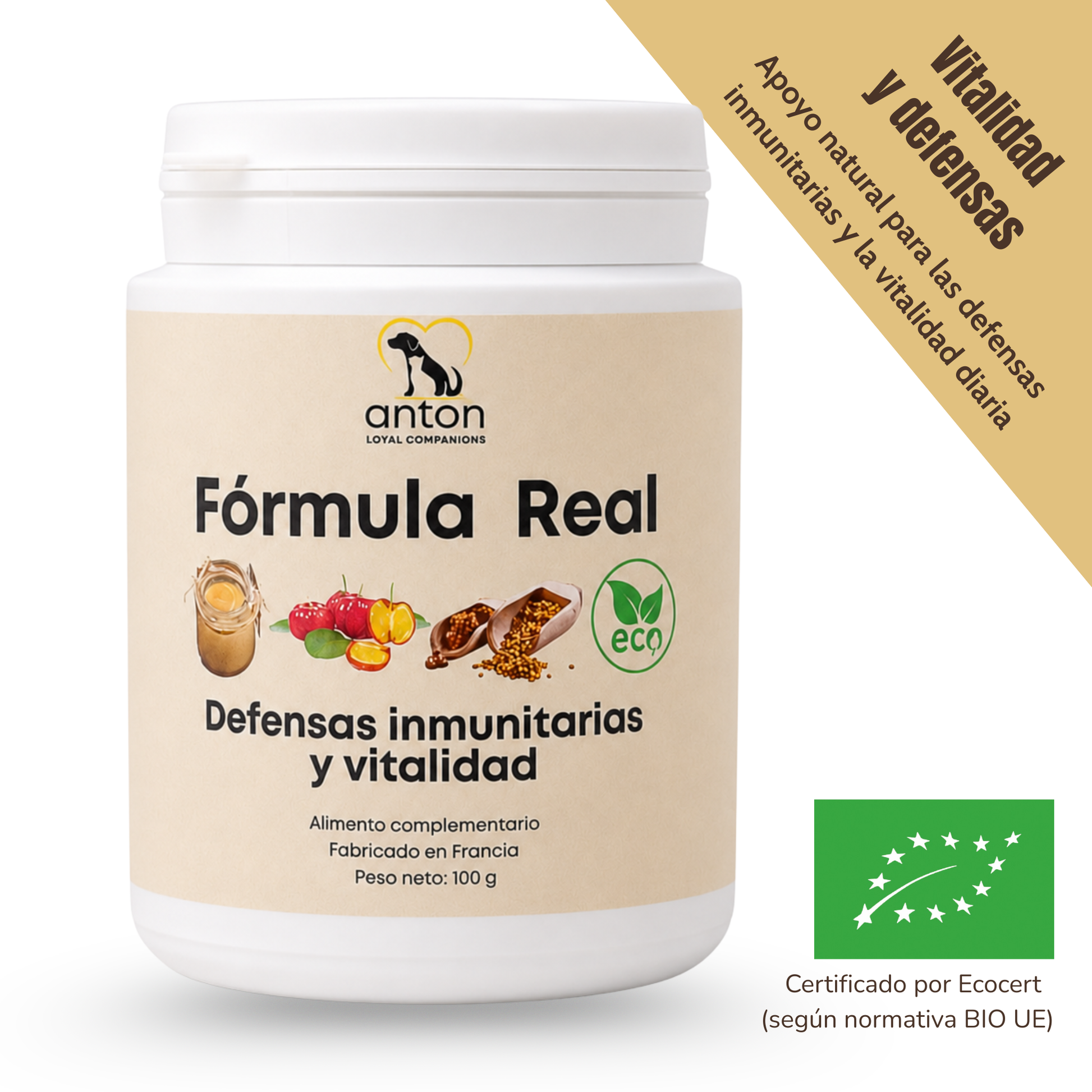 Suplemento natural para las defensas y la vitalidad de perros y gatos – ECO 100 g_0