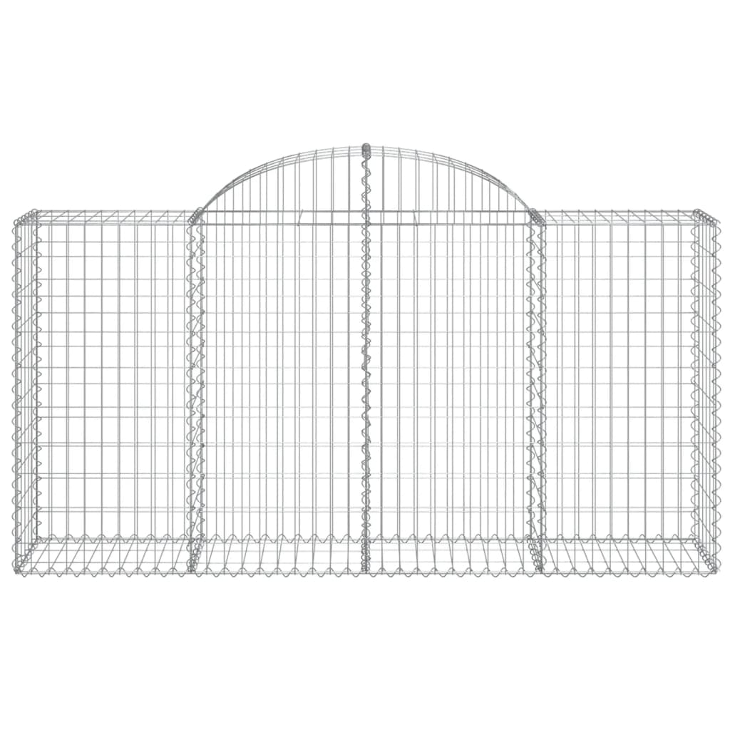 Cestas De Gaviones 3 Uds Forma De Arco Hierro 200x50x100/120cm_3
