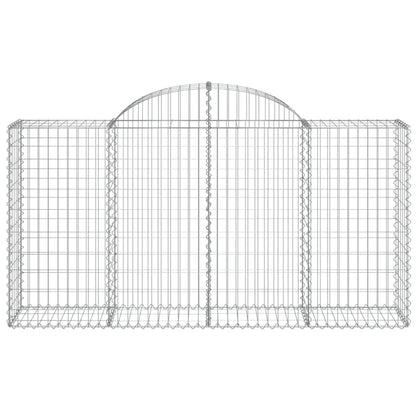 Cestas De Gaviones 3 Uds Forma De Arco Hierro 200x50x100/120cm_3