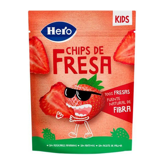Chips de Morango 12g - Snack de Chips de Morango Hero Kids Hero Kids- 12g
