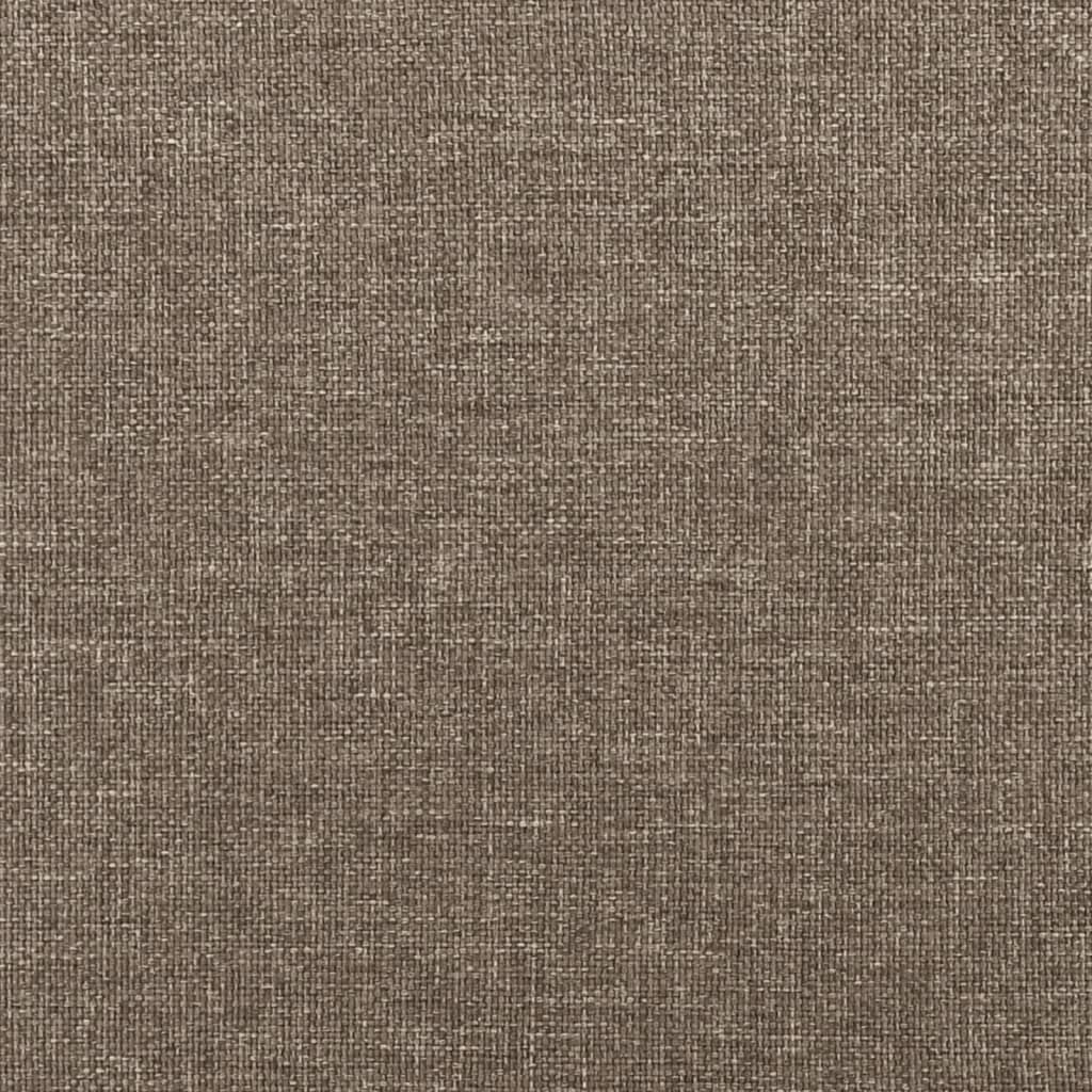 Estructura De Cama Con Cabecero De Tela Gris Taupe 200x200 Cm / Vetonek_1