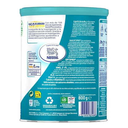 Leite de crescimento Nan Optipro 3 a partir de 1 ano Nestlé 800 g