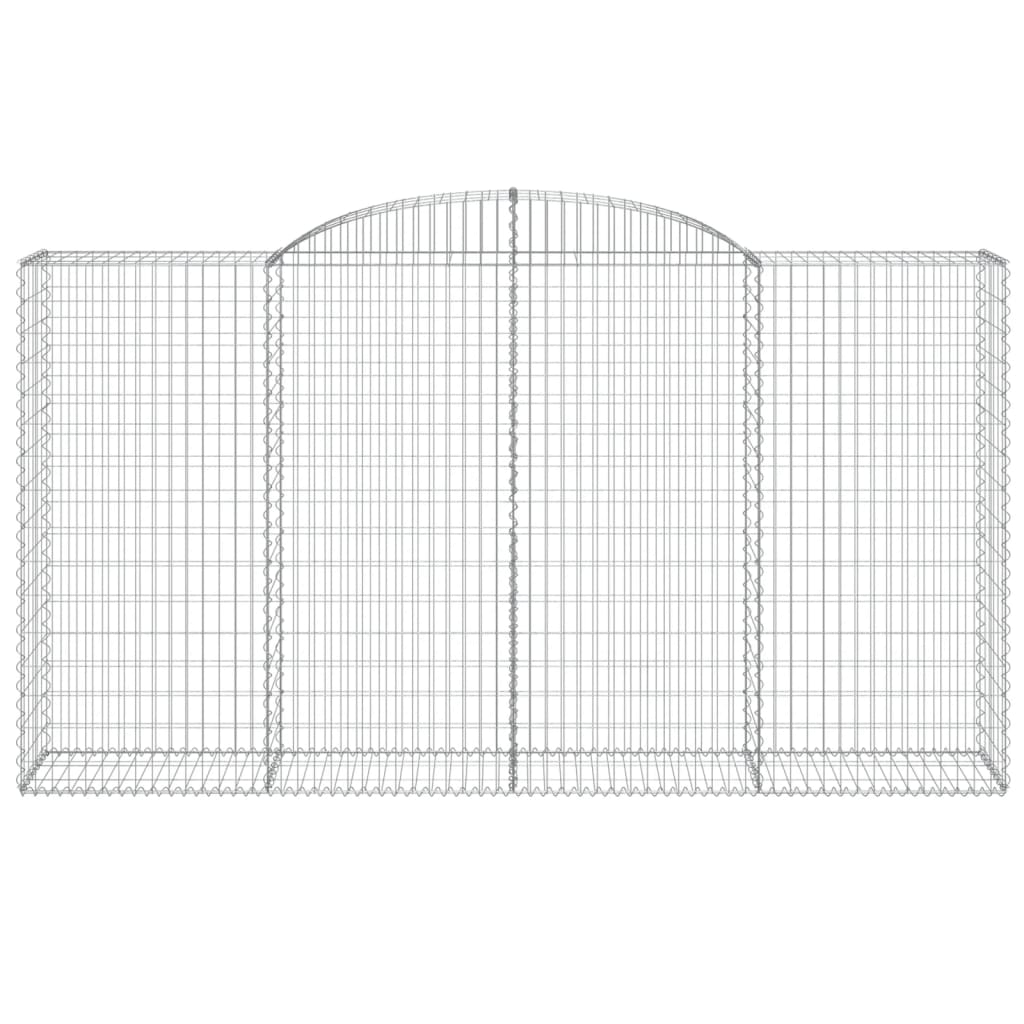 Cestas De Gaviones 8 Uds Forma De Arco Hierro 300x50x160/180 Cm_3