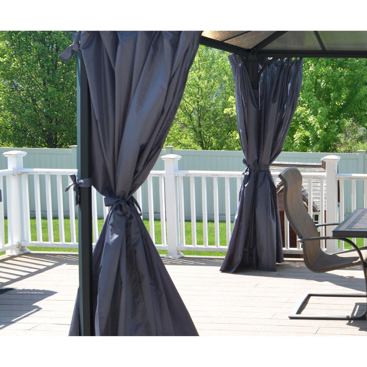 Conjunto de cortinas para o gazebo Palermo 4300