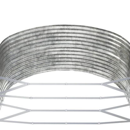 Jardinera Arriate Acero Galvanizado Plata 291x140x68 Cm_4