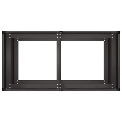 Jardinera De Acero Laminado En Frío Negro 80x40x80 Cm_4