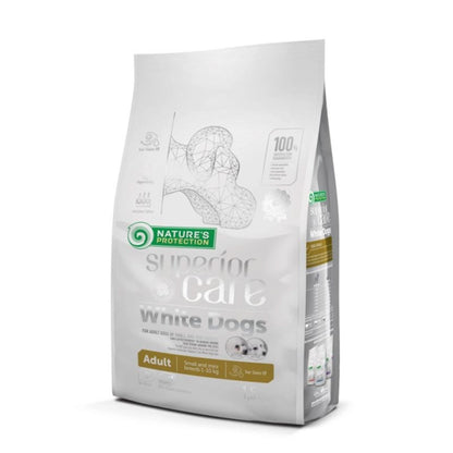 Nature's Protection Cão Branco Cordeiro sem Grão Adulto Raças Pequenas 10 Kg