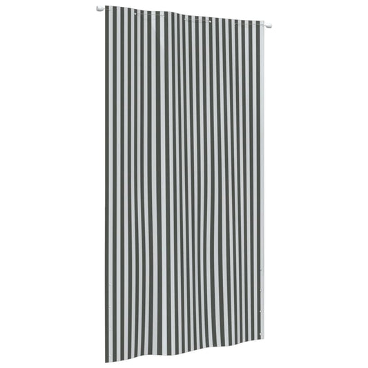 Vidaxl Toldo Para Balcón Tela Oxford Gris Antracita Blanco 140x240 Cm_0
