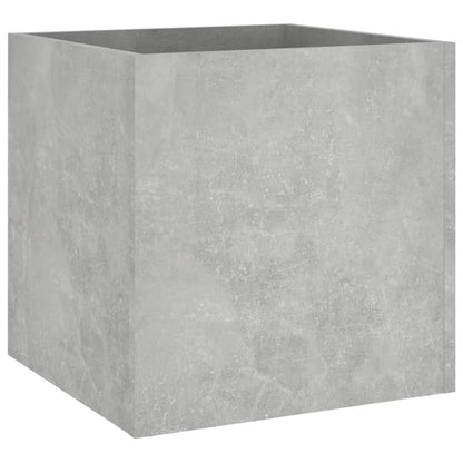 Jardinera De Madera De Ingeniería Gris Hormigón 40x40x40 Cm_0