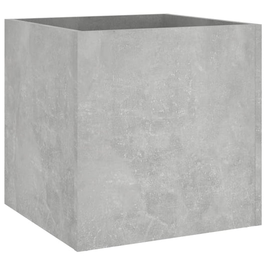 Jardinera De Madera De Ingeniería Gris Hormigón 40x40x40 Cm_0