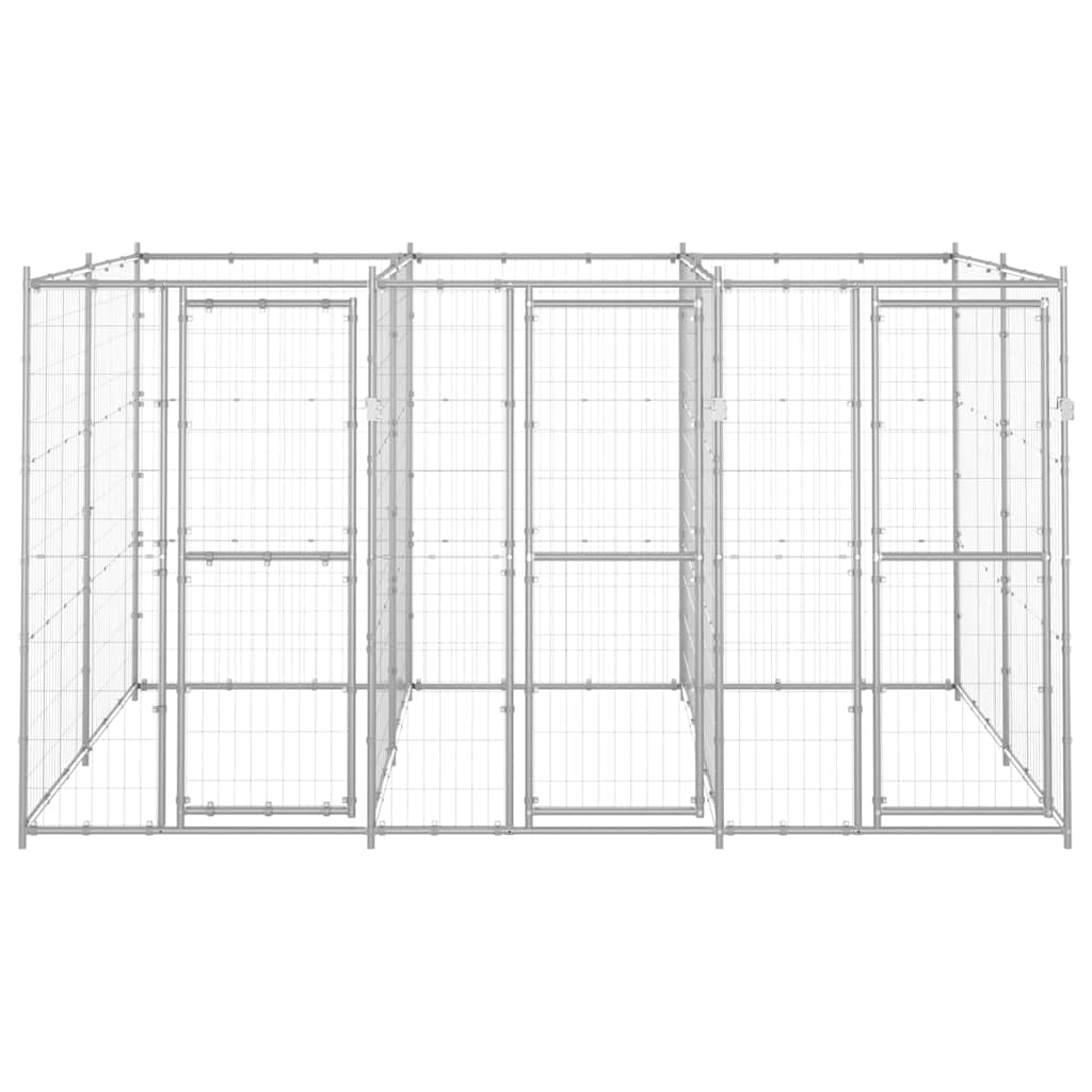 Perrera De Exterior De Acero Galvanizado 7,26 M²_0