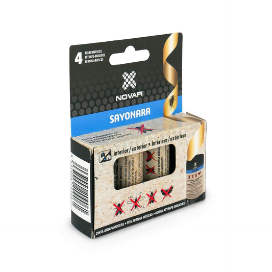 Fita para armadilhas de moscas Novar Sayonara 4 peças
