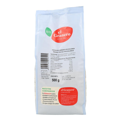 Farinha de grão-de-bico biológica El Granero, 500 g 