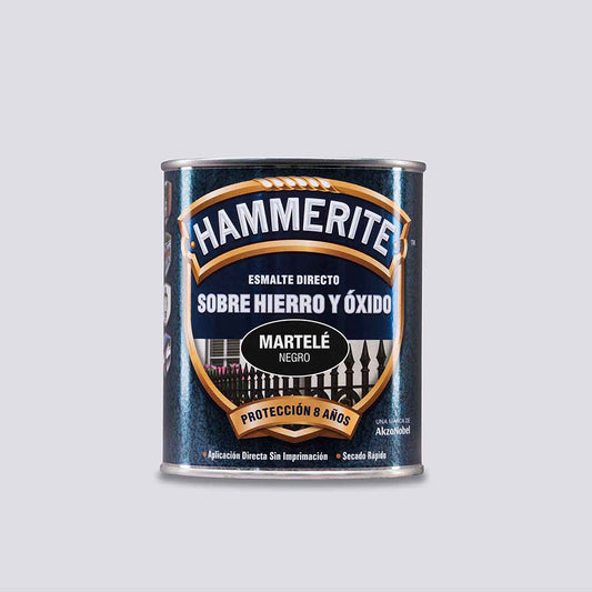 Esmalte Martelé Sobre Hierro Y Óxido - 2,5 L - Negro_0