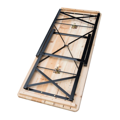 Outsunny Set De Mesa Y Bancos Plegables Para Picnic 120x50x76cm_5