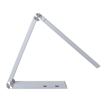 Lámpara De Estudio Silver Triangle Con Cargador Inalámbrico Ti, Blanco Dual, Regulable_3