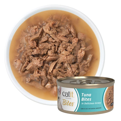 Comida húmeda para gatos Bites de atún Cuisine 75 g Catit