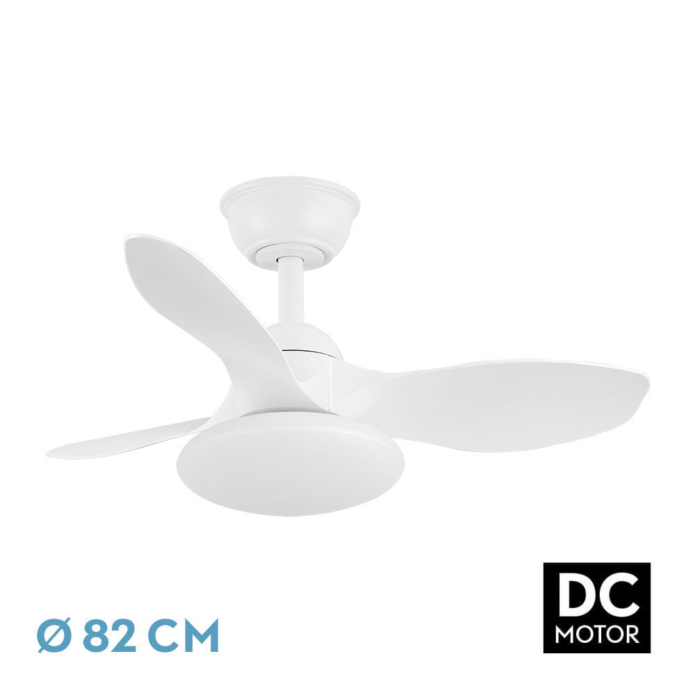 Ventilador Dc Paramo 36w 2880lm Blanco 3 Aspas 82d 3000k,4500k,6000k,remoto+tempor+memoria_0