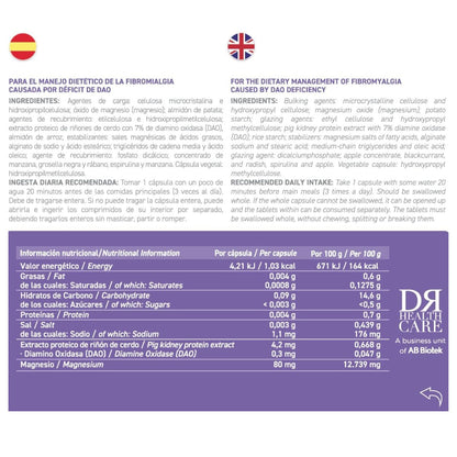 fibroDAO® 60 cápsulas com comprimidos gastrorresistentes