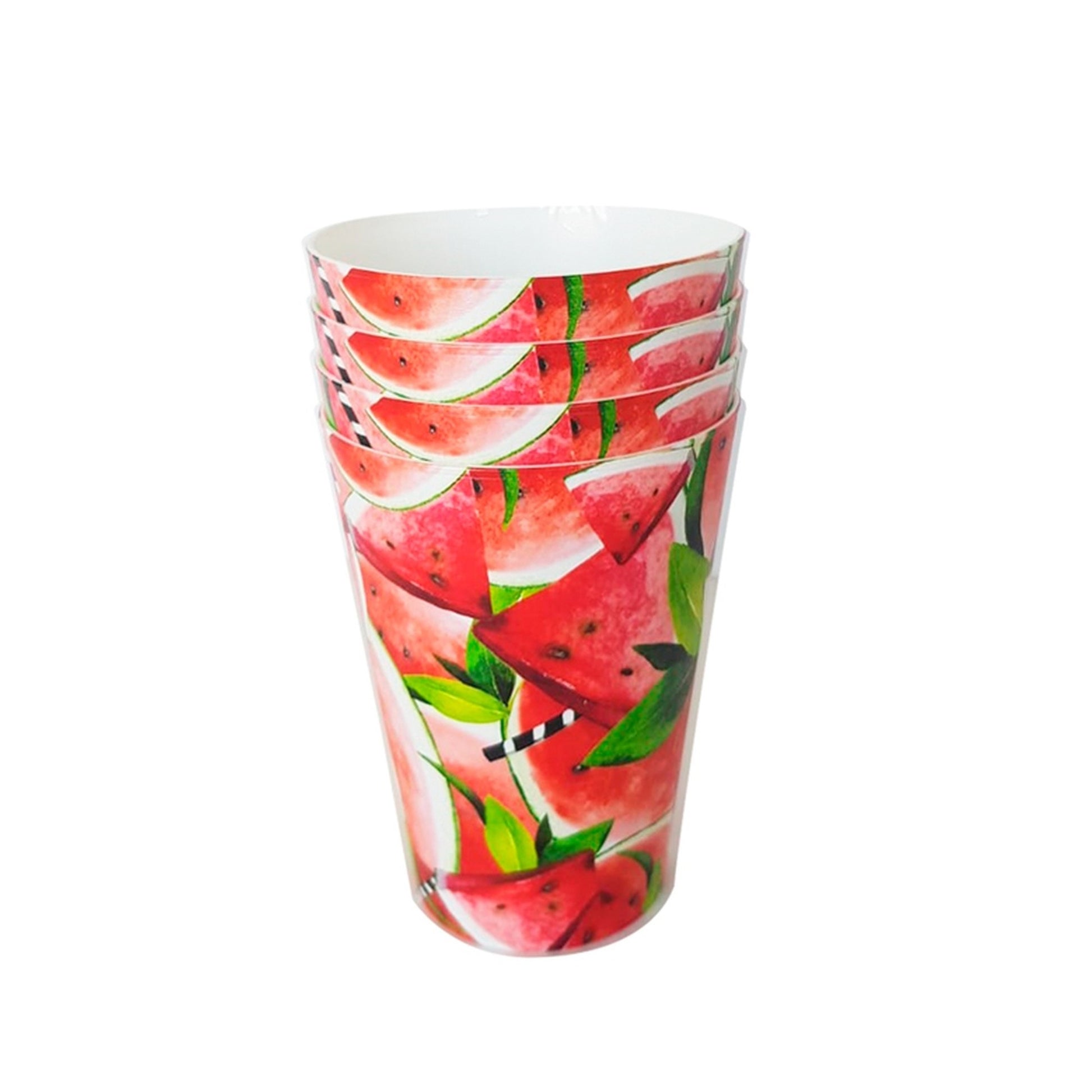 4 Vasos De Plástico Life Story Watermelon_0