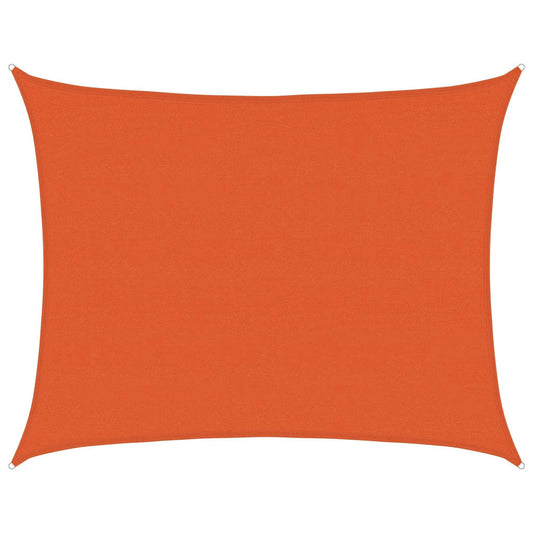 Toldo De Vela Rectangular Hdpe Naranja 160 G/m² 6x8 M_0