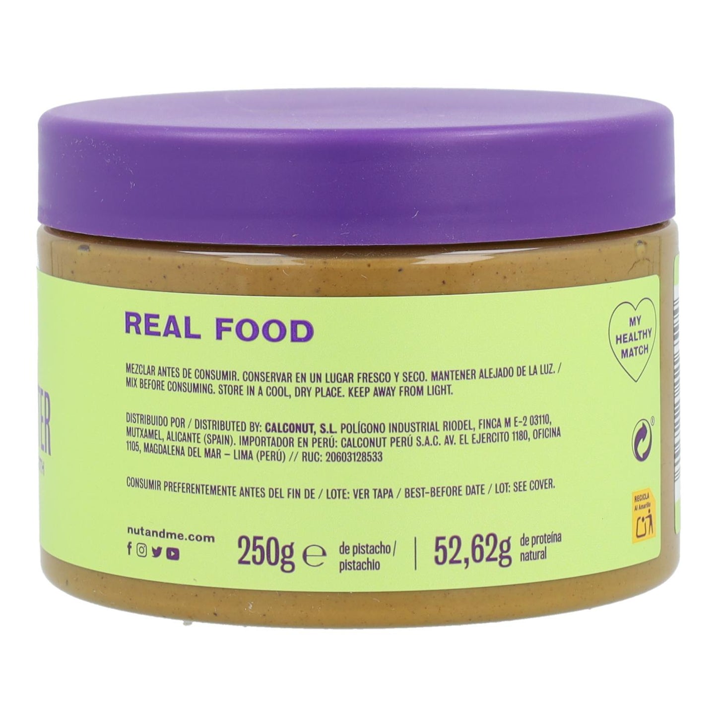 Nut&amp;me Creme de Pistácio 250g