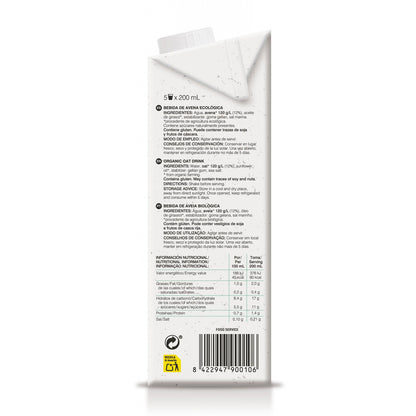 Embalagem de 6 x Bebida de Aveia Biológica Soria Natural 1L