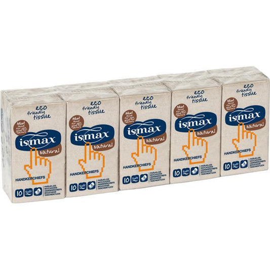 Lenços de bolso ecológicos Ismax 10x10 peças