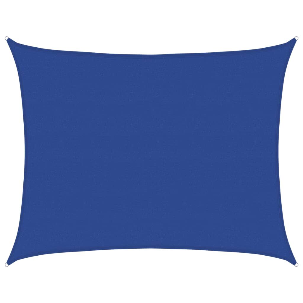 Vidaxl Toldo De Vela Rectangular Hdpe Azul 160 G/m² 6x7 M_0