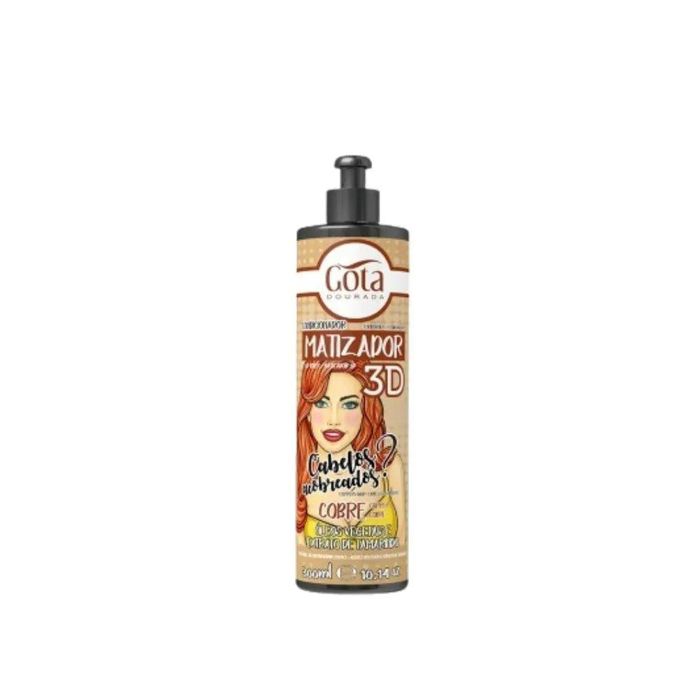 Gota Dourada Acondicionador Matizador 3d Cobre 120ml_0