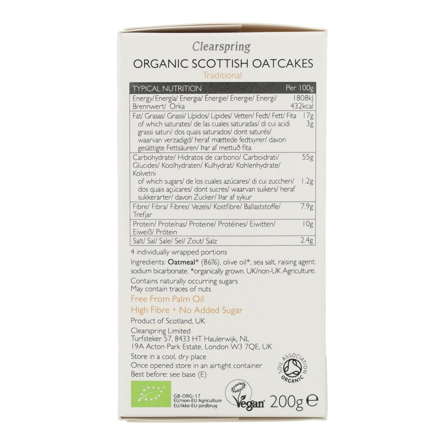 Bolinhos de aveia Clearspring, 200 g