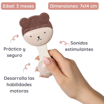Sonajero Mordedor Para Bebés 3m+ Osito_1