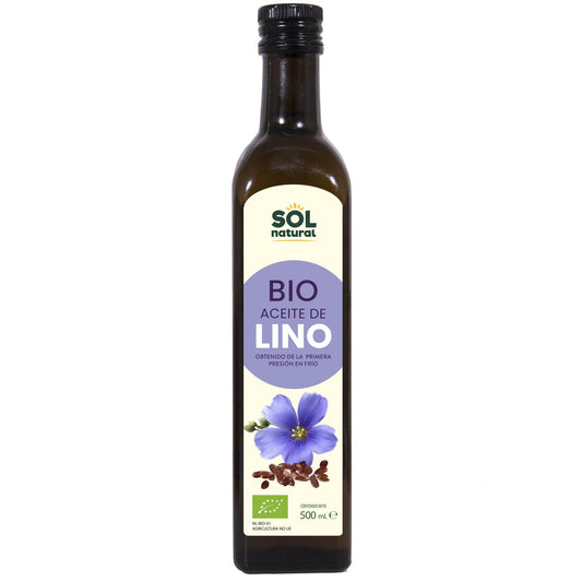 Óleo de Linhaça Biológico Prensado a Frio Sol Natural 500 ml