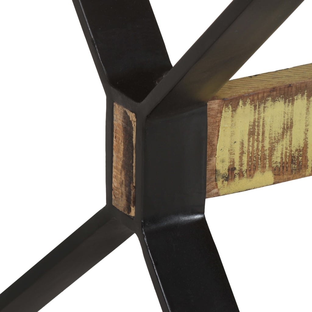 Mesa De Comedor De Madera Maciza Reciclada 160x80x76 Cm_4