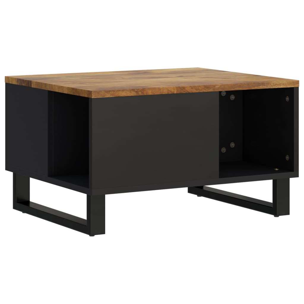 Mesa De Centro De Madera Maciza Mango 60x50x35 Cm_0
