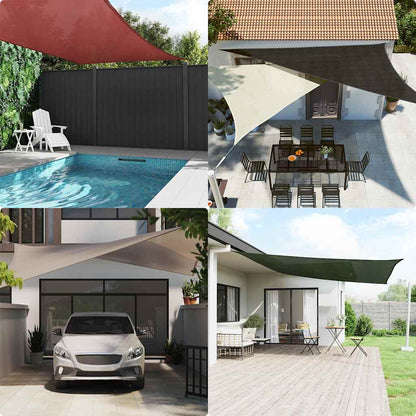 Toldo De Vela Triangular Hdpe Naranja 160 G/m² 3x4x5 M_1
