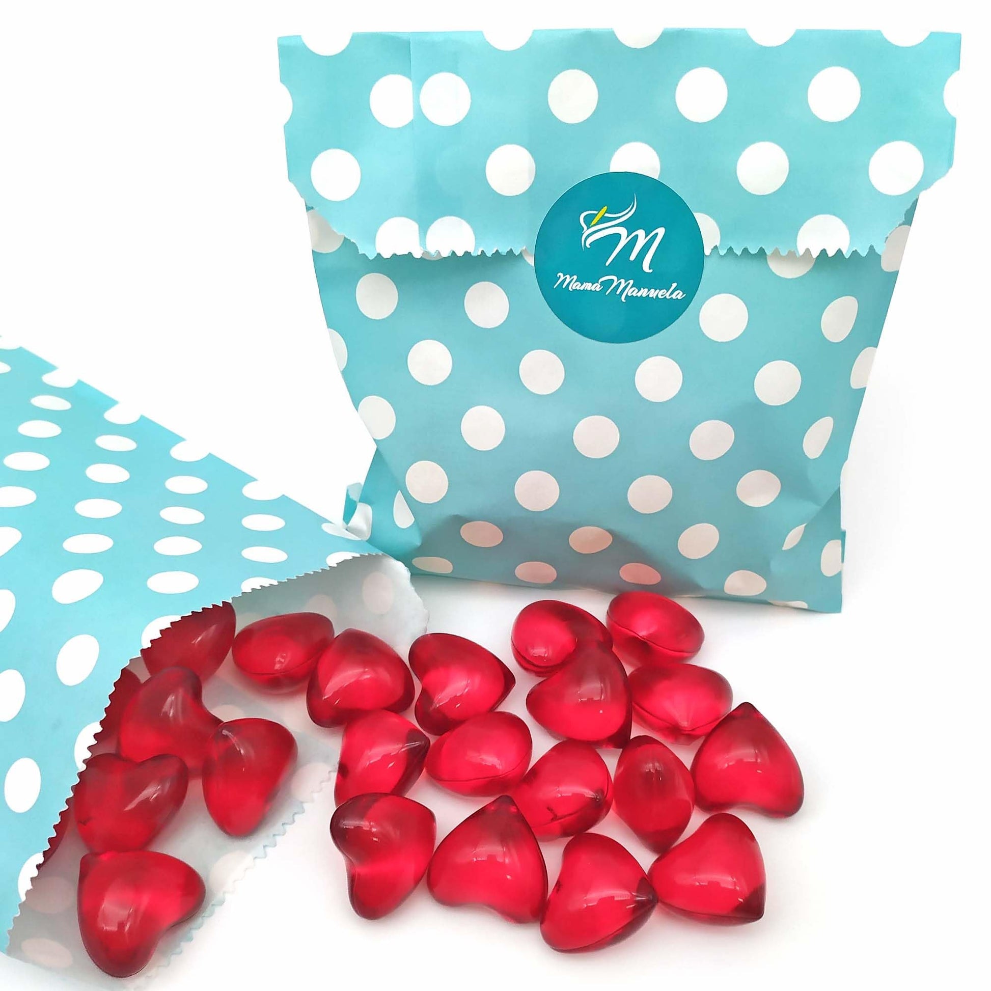 Bolsa Regalo 12 Perlas De Baño Aroma Fresa - Con Aceite De Soja - Hidrata, Suaviza Y Perfuma La Piel - Forma Corazón_0