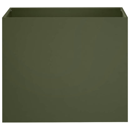 Macetero De Jardín 2 Uds. Verde Oliva 50 X 40 X 50 Cm_3