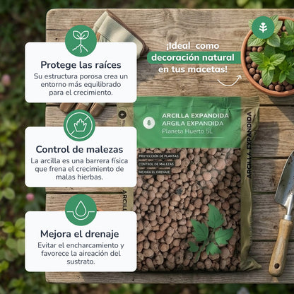 Planeta Huerto Argila Expandida 15 Litros