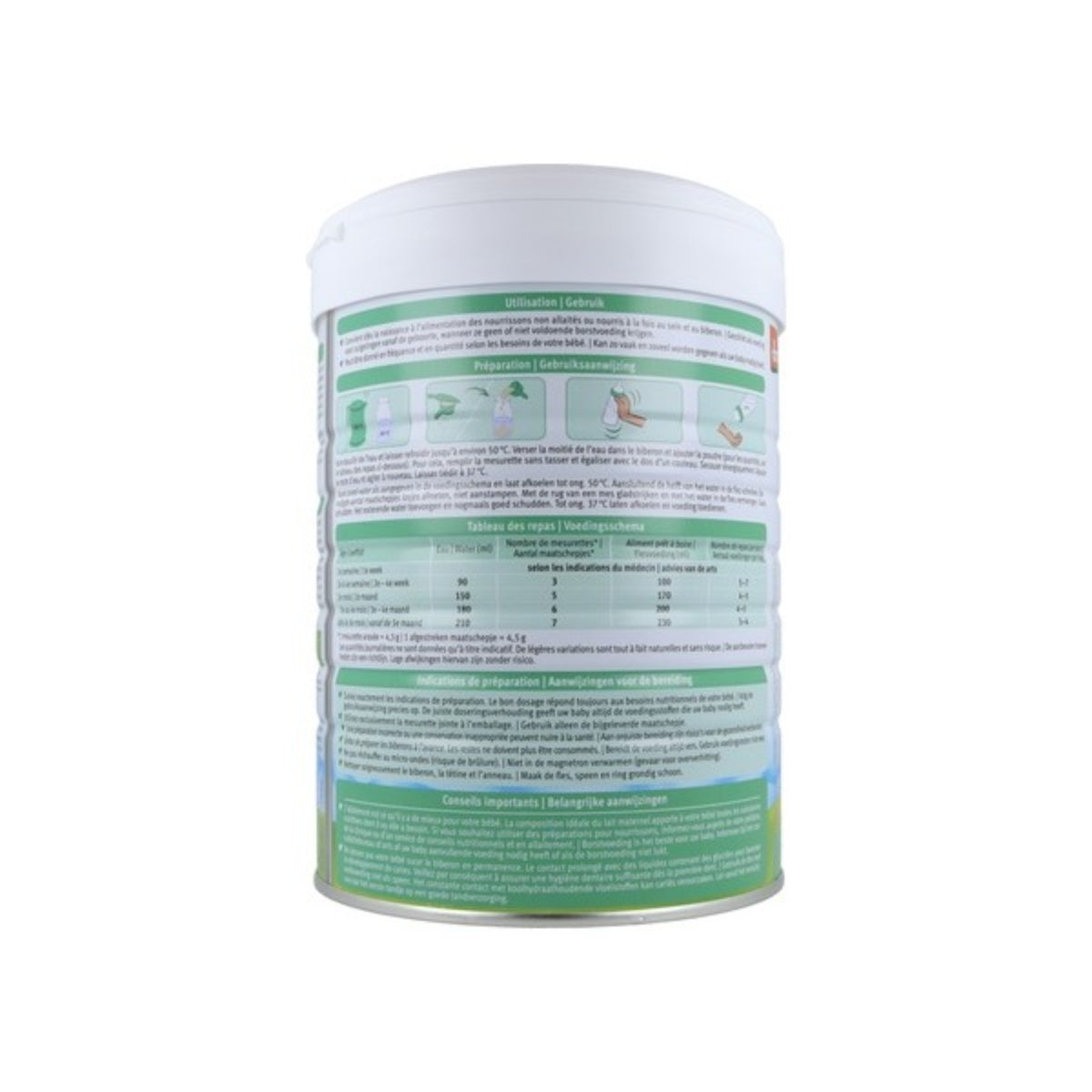 Leite de cabra para bebé 1 (CAN), Holle, 800g