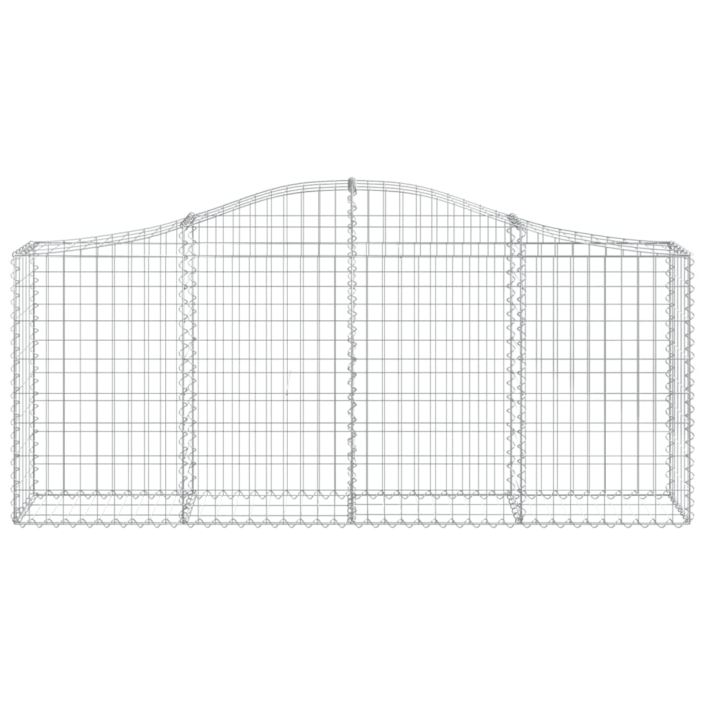 Cestas De Gaviones 50 Uds Forma De Arco Hierro 200x30x80/100 Cm_3