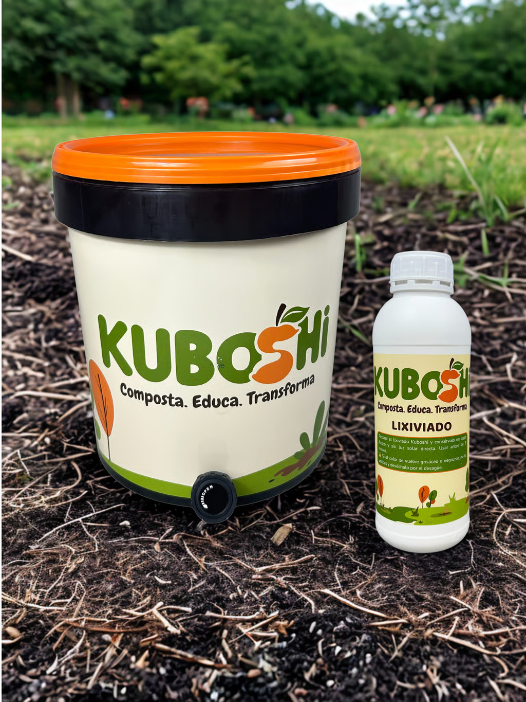 Botella De 1 L Con Tapón Desgasificador Para Lixiviado Kuboshi_1