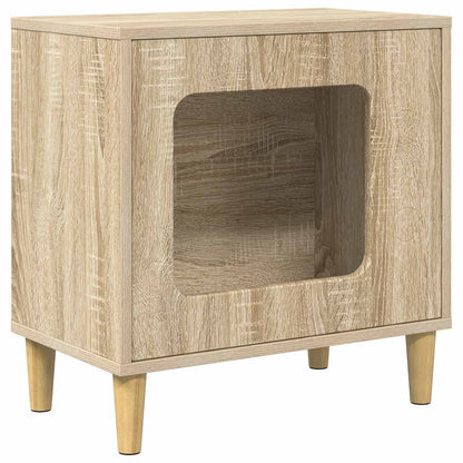 Casa Para Gatos Sonoma 51 X 30 X 52 Cm Madera De Ingeniería_0