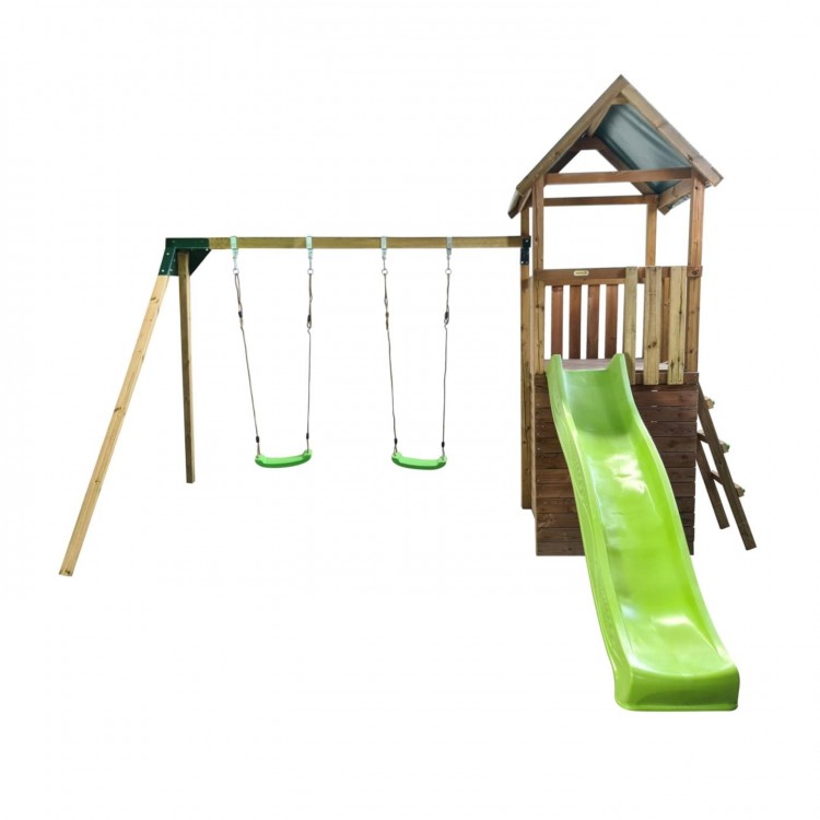 Parque Infantil Masgames Tibidabo L Techo De Lona Con Columpio Casita: Con Casita En La Base._1