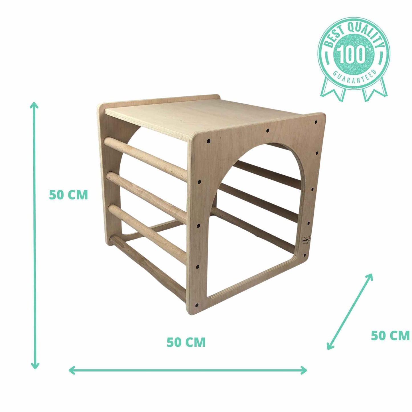 Cubo De Escalada/aprendizaje Pikler De Madera. Med: 50 X 50 X 50 Cm. Cunksc0007. Woodgo._1