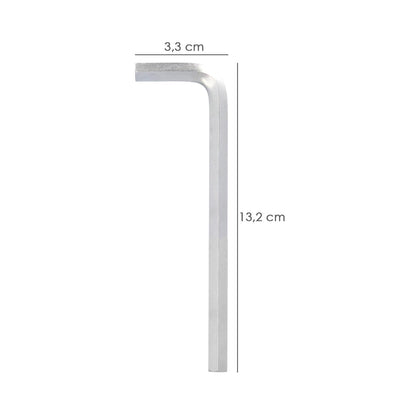 Llave Allen Larga Acero Cromo Vanadio Profesional 6,0 Mm. Llave Hexagonal, Llave Allen Taller Mecanica, Llave Allen Bricolaje_1